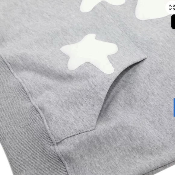 Gray and Yellow Star Hoodies - Picture 5 of 9